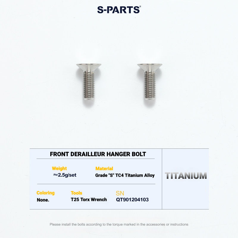 S-PARTS TC4 Titanium Bolt Kit for Colnago Y1RS | Frame & Cockpit Screw Upgrade