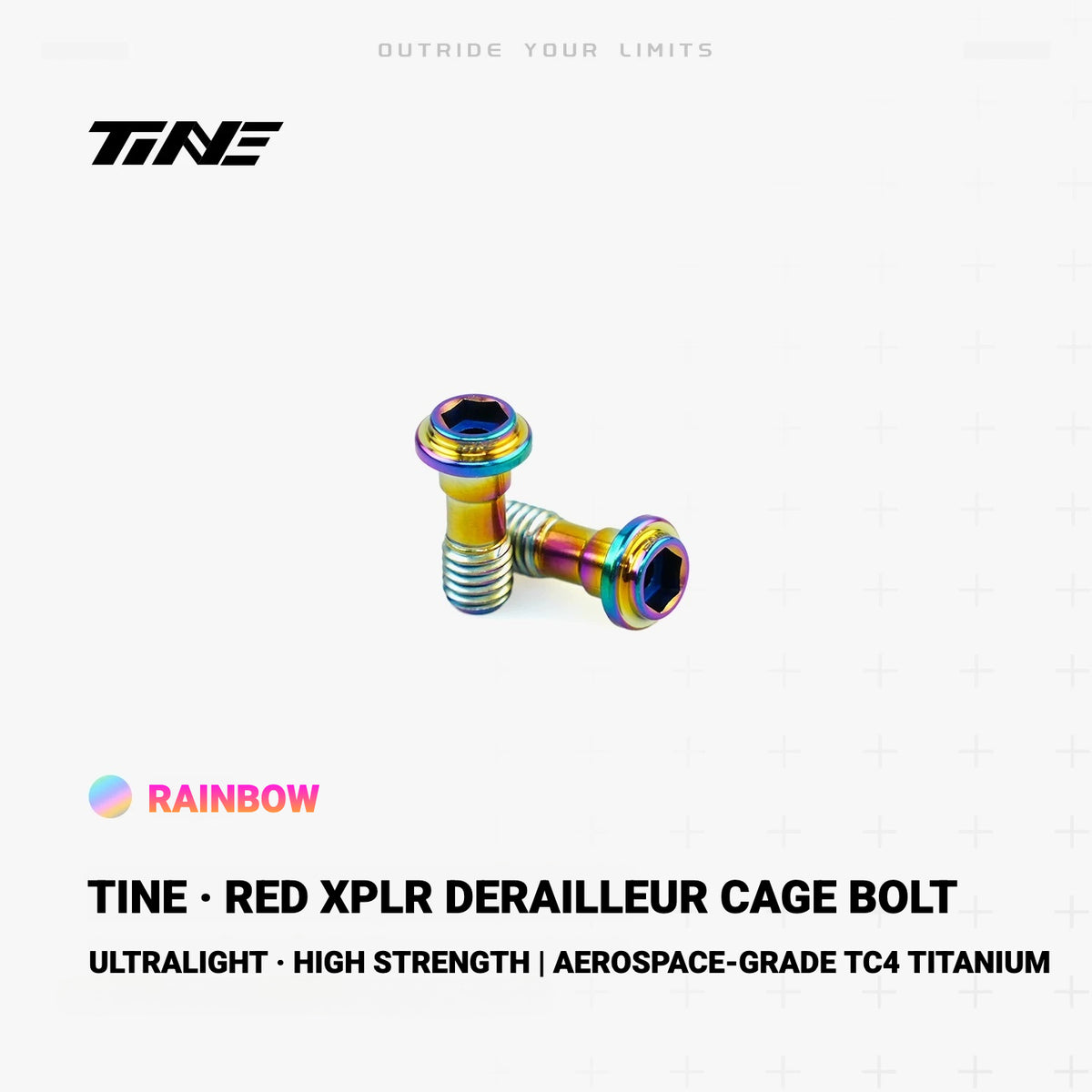 TiNE TC4 Titanium Derailleur Cage Bolt for SRAM RED XPLR | Lightweight CNC Upgrade