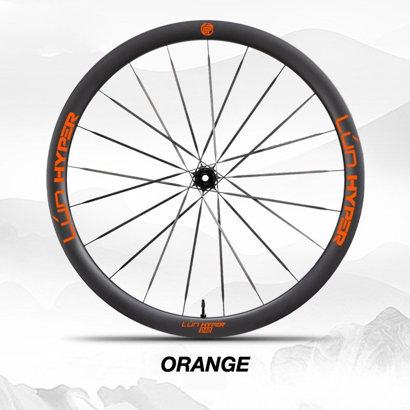 Infinity Logo Decals for Lún HYPER 5 D40 Gen 5 Wheelset | Waterproof Rim Overlay Stickers（Complete Decal Set for Two Wheels + Spare Decals Included）
