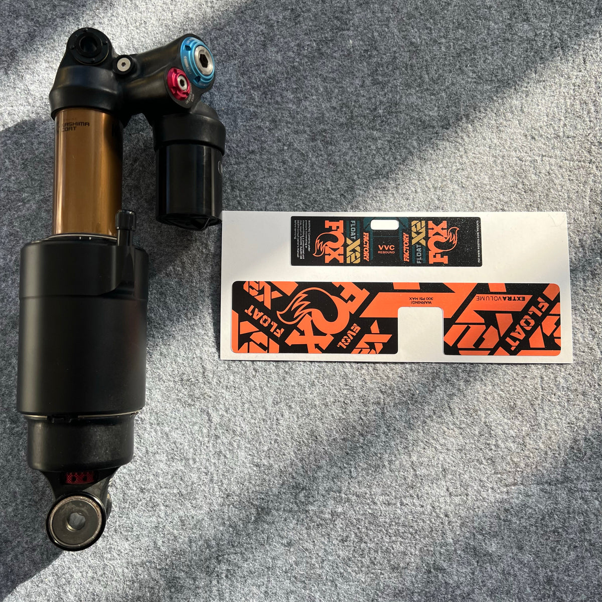 Custom Decal Kit for FOX FLOAT X2 Rear Shock | Waterproof MTB Shock Stickers | DH / AM / Full Suspension
