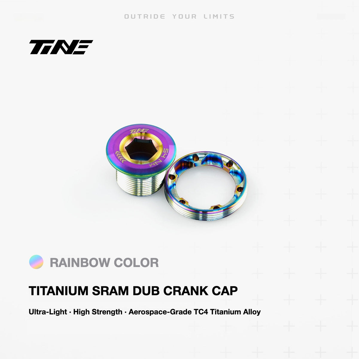 TiNE Ultra-Light SRAM DUB Titanium Crank Cap – 10.5g