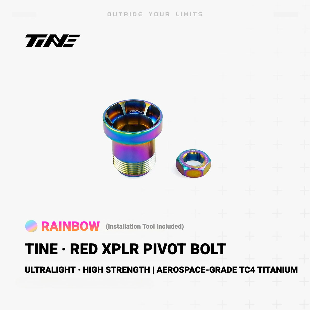 TiNE TC4 Titanium Rear Derailleur Cage Pivot Bolt for SRAM RED XPLR | 11.3g Lightweight Upgrade