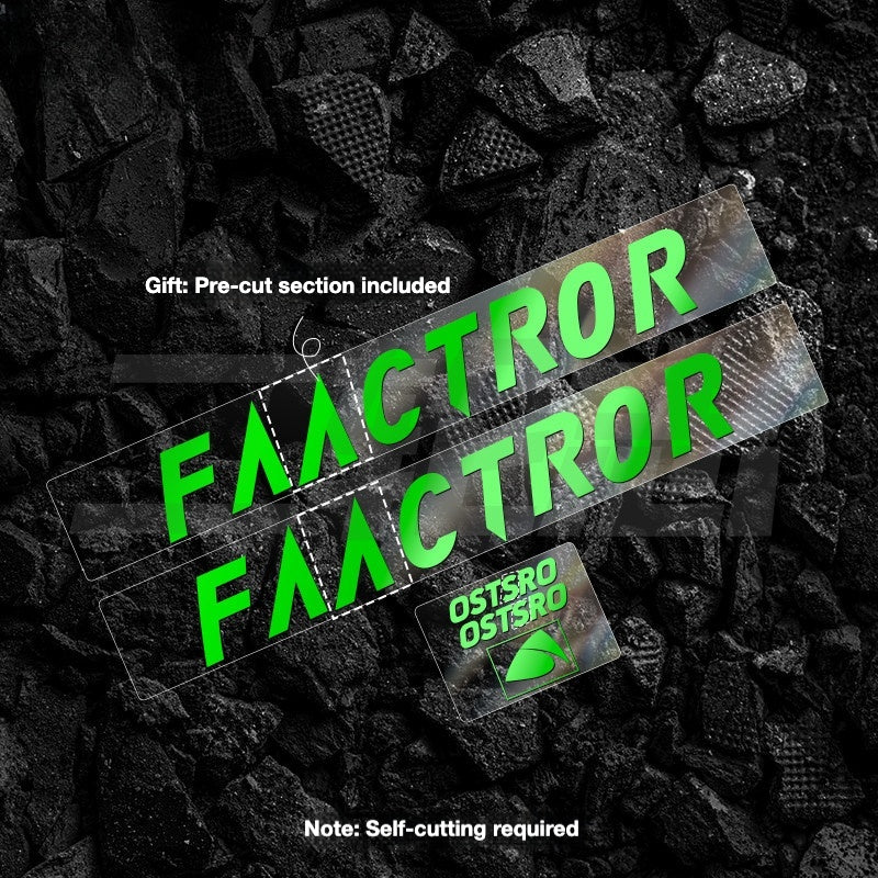 FACTOR OSTRO VAM Frame Protection & Logo Sticker Kit | Custom Color Wrap Decal Set for Road Bikes