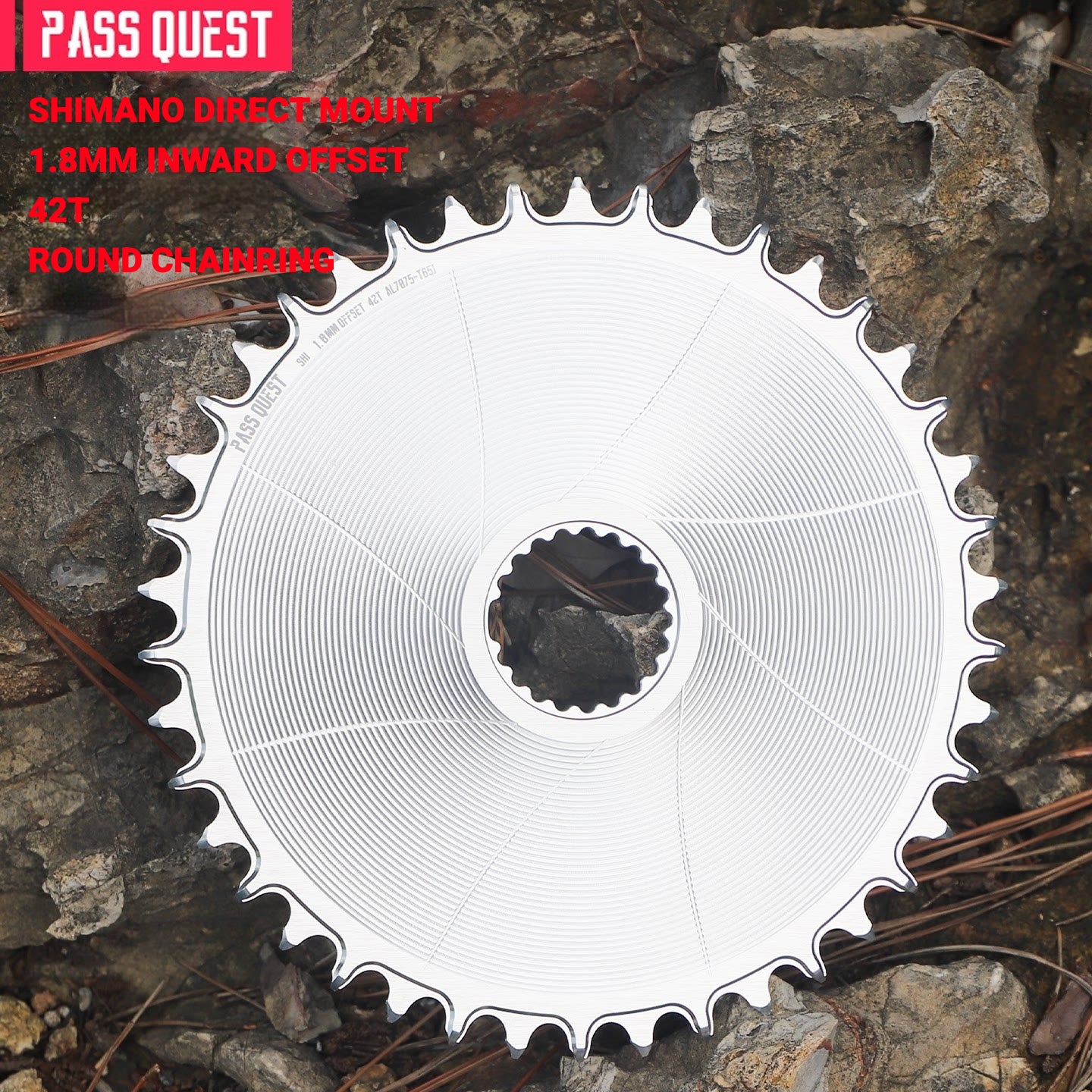 PASS QUEST Shimano Direct Mount Chainring 40T-48T | 1.8mm Offset