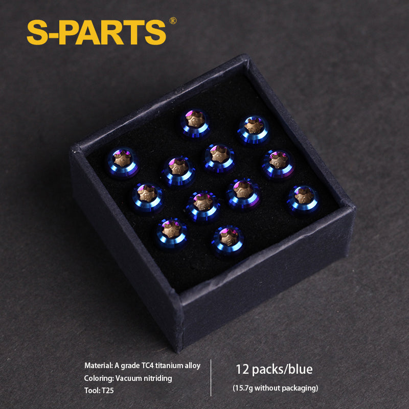 S-PARTS M5x10mm 산악자전거 티타늄 합금 디스크 브레이크 나사