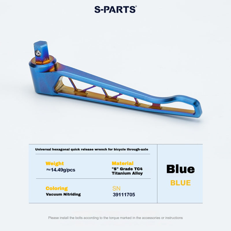 Kit d'axe traversant en titane S-PARTS pour Cannondale SuperSix EVO (avant+arrière, design sans outil) – 57,99 g | 8 couleurs anodisées
