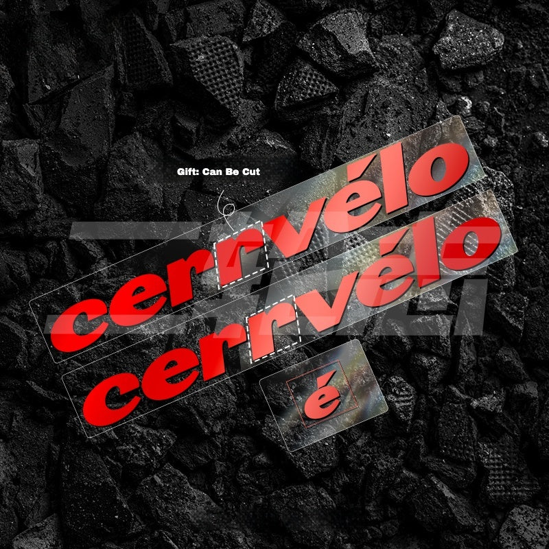 23-25 2026 cervelo S5 Frame Logo Color Decals｜Down Tube & Head Tube Sticker Kit｜48–56