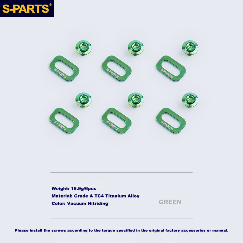 S-PARTS LOOK KEO GRIP 로드 바이크 클릿용 티타늄 스크루 세트