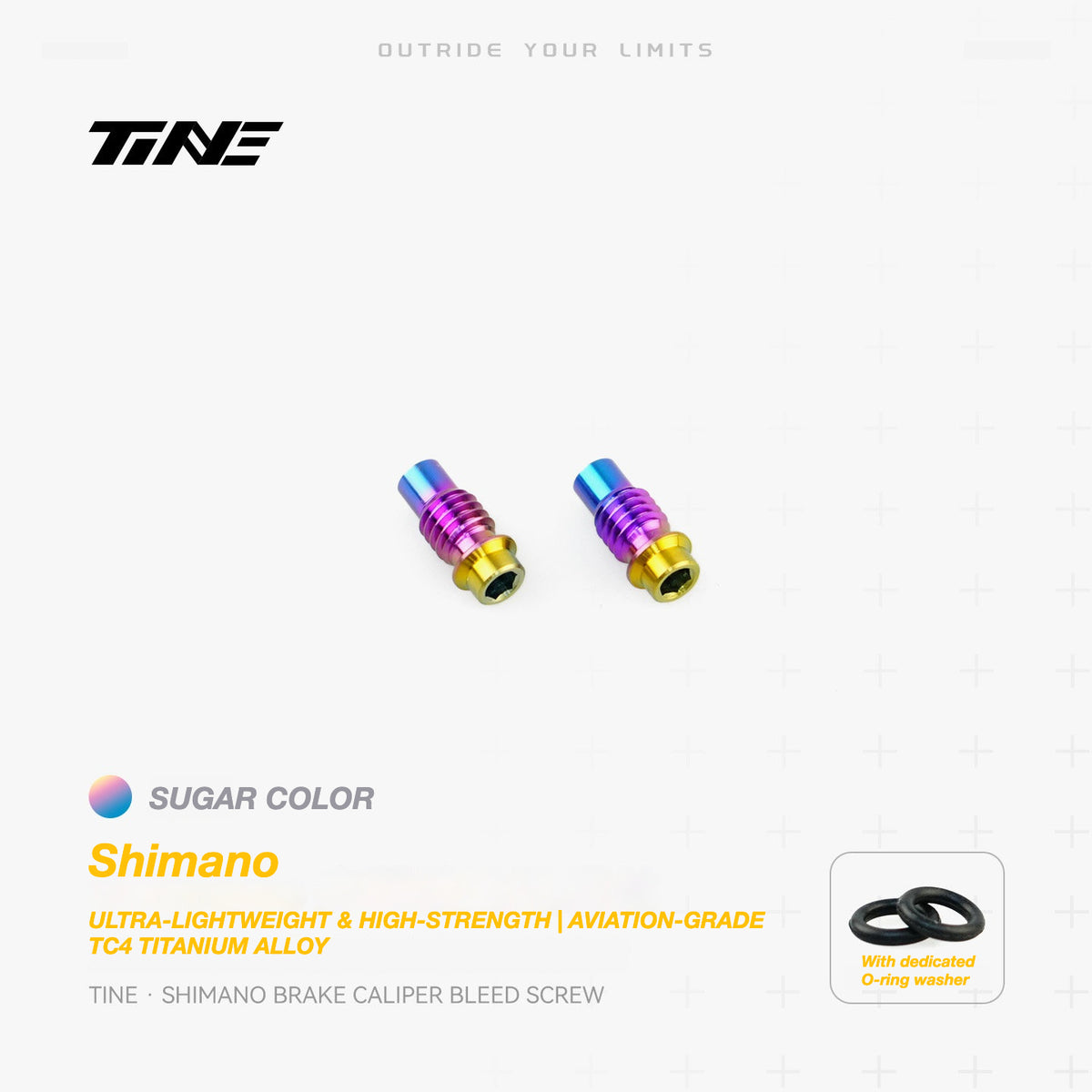 TiNE Titanium Shimano Brake Caliper Bleed Screw | Ultra-Light Road Bike Upgrade