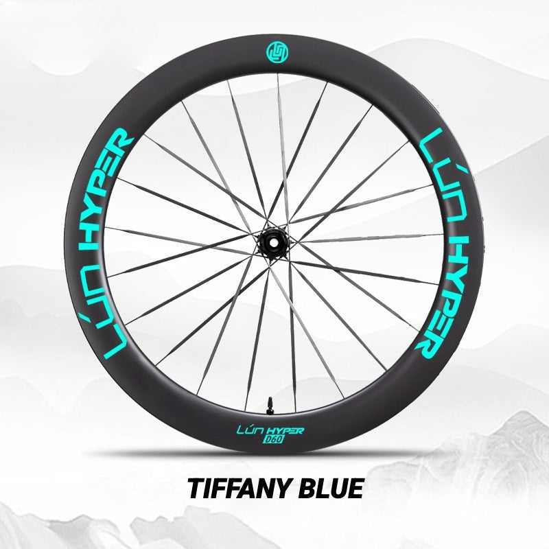 Infinity Logo Decals for Lún HYPER 5 D60 Gen 5 Wheelset | Waterproof Rim Overlay Stickers（Complete Decal Set for Two Wheels + Spare Decals Included）