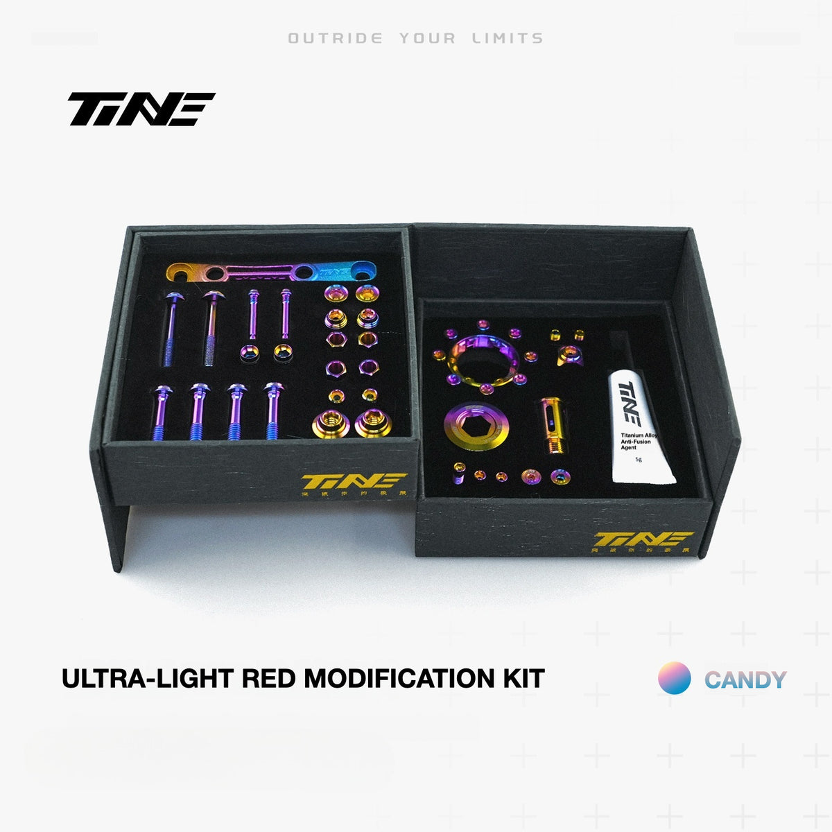 TiNE Titanium Bolt Kit for SRAM RED AXS Groupset | Complete Bike Hardware Upgrade | Save 61.3g