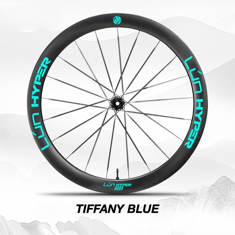 Infinity Logo Decals for Lún HYPER 5 D50 Gen 5 Wheelset | Waterproof Rim Overlay Stickers（Complete Decal Set for Two Wheels + Spare Decals Included）