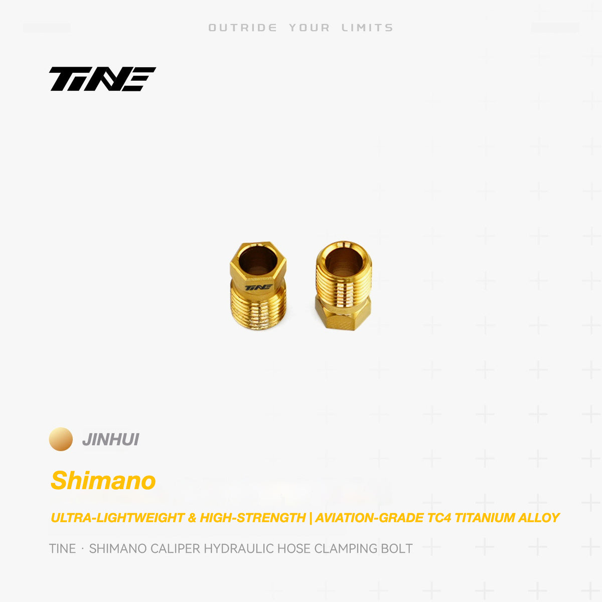 TiNE Titanium Shimano Hydraulic Hose Clamping Bolt | Ultra-Light Brake Caliper Upgrade