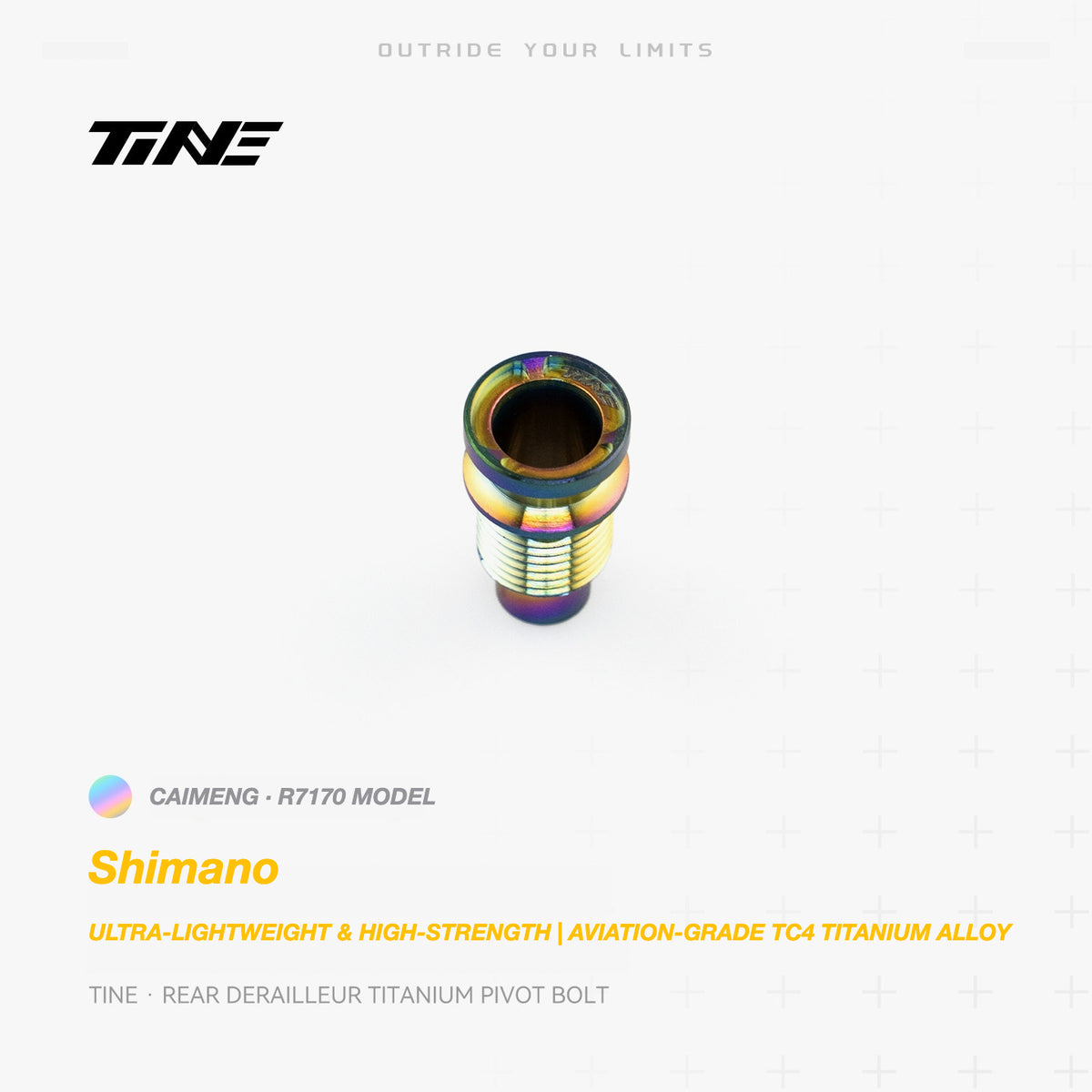 TiNE Titanium Shimano Rear Derailleur Pivot Bolt | Ultra-Light Road Bike Upgrade