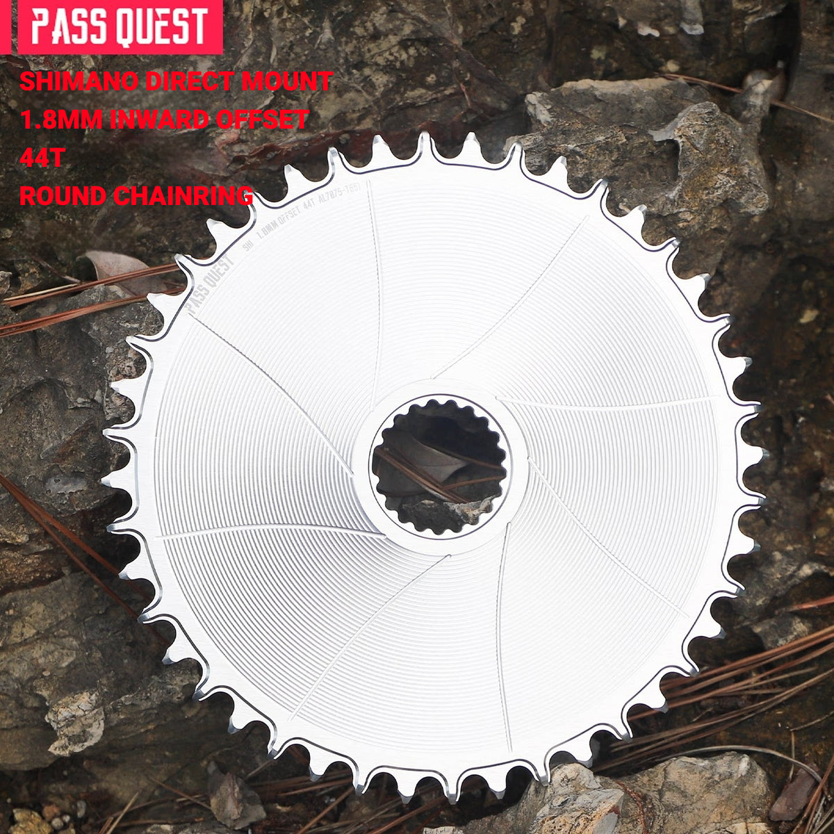 PASS QUEST Shimano Direct Mount Narrow Wide Chainring | M9100 M8100 M7100 M6100 | 1.8mm Offset | 40T–48T