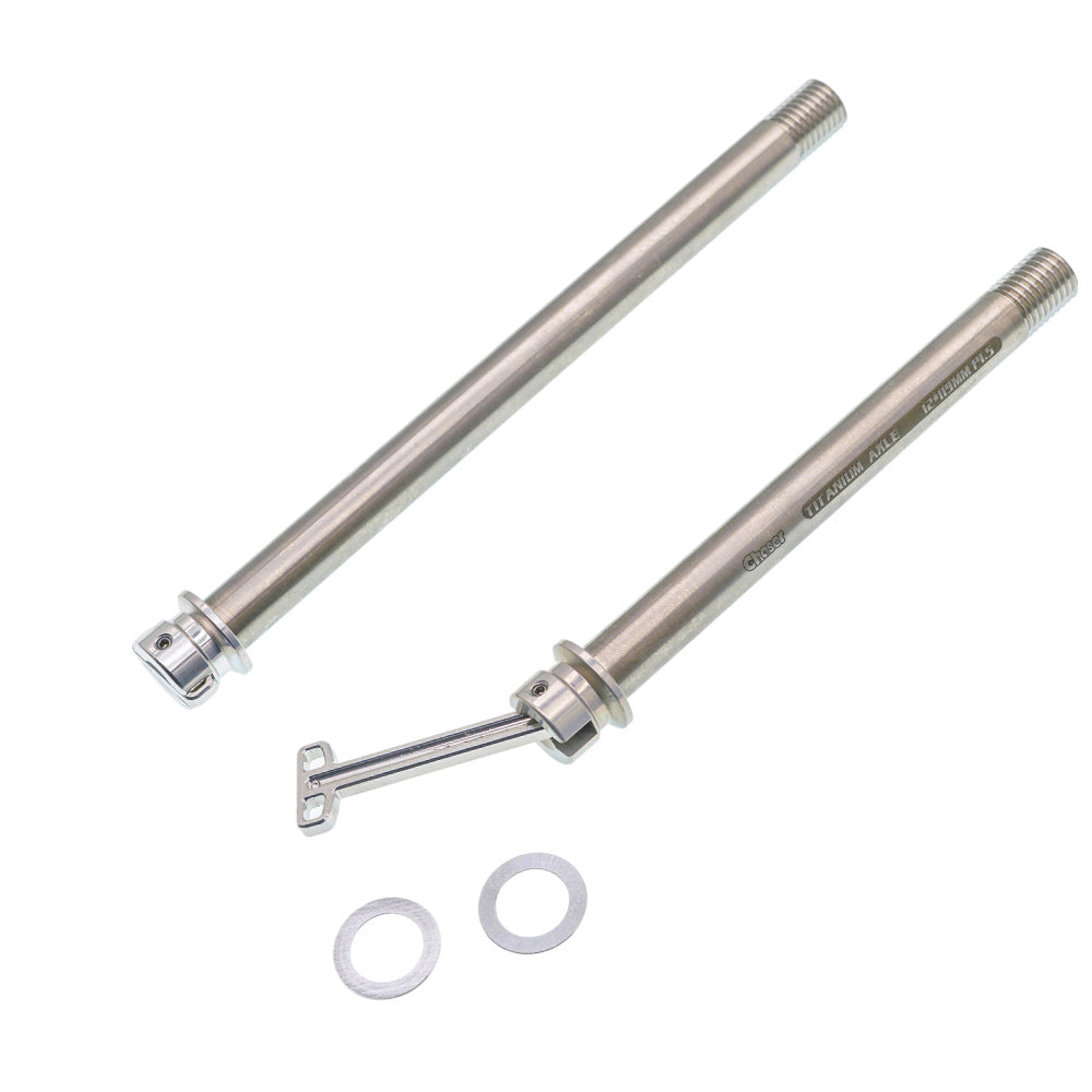 CHASER Jeu d’axes traversants en titane 12 mm pour Trek Madone Gen6 / Gen7 / Gen8 | Leviers dissimulés ultralégers à dégagement rapide
