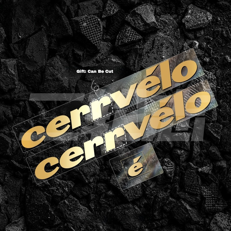 23-25 2026 cervelo S5 Frame Logo Color Decals｜Down Tube & Head Tube Sticker Kit｜48–56
