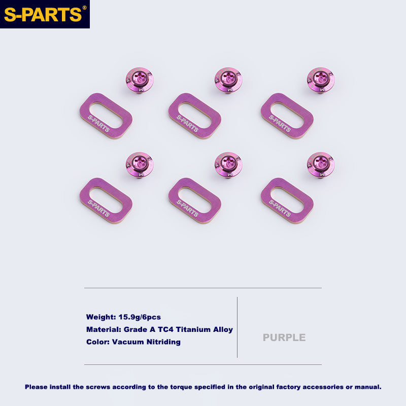 S-PARTS LOOK KEO GRIP 로드 바이크 클릿용 티타늄 스크루 세트
