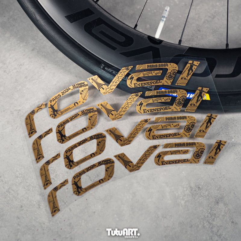 Custom Decal Wrap для колес Roval CLX2 Carbon | Ограниченная серия цветов Чемпиона | Премиальная пленка 3M | Влагозащита и легкий вес