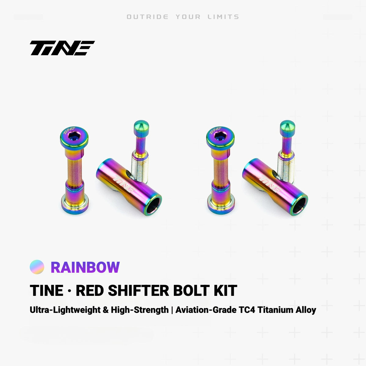 TiNE Titanium Bolt Kit for SRAM RED Shift/Brake Levers | Ultralight Shifter Screw Set 11.4g