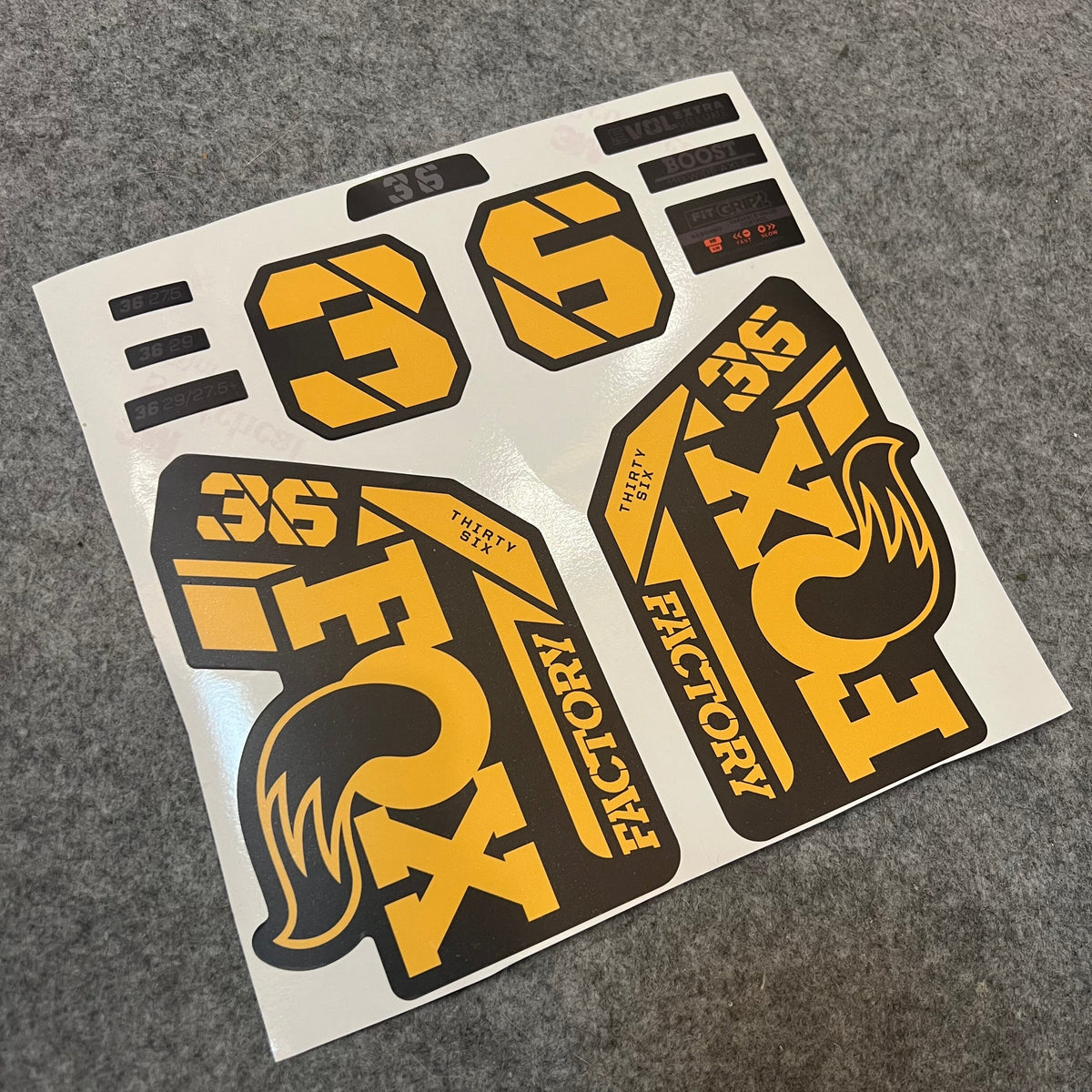 Custom Decal Kit for 2021–2024 FOX 36 FACTORY Fork | Waterproof MTB Fork Stickers | AM / Enduro