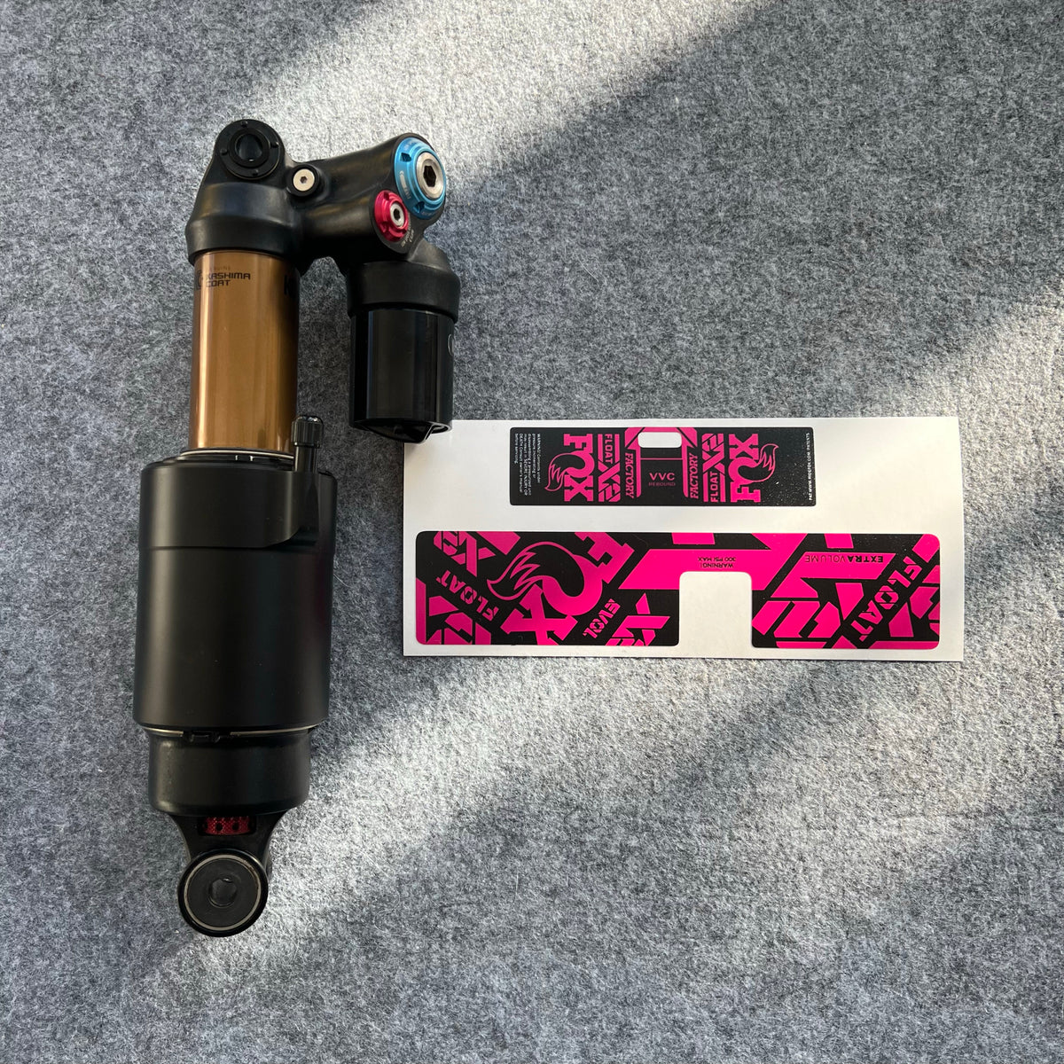 Custom Decal Kit for FOX FLOAT X2 Rear Shock | Waterproof MTB Shock Stickers | DH / AM / Full Suspension