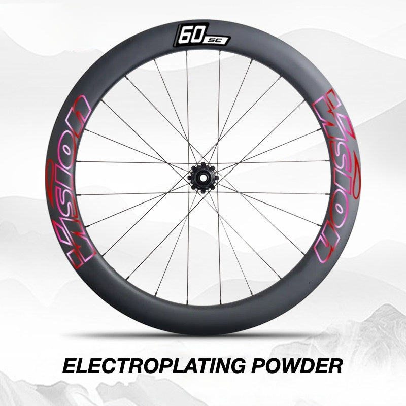 Custom Decal Kit for VISION SC60 Wheels | Road Bike Carbon Rim Wrap Stickers(Complete Wheelset Decal Kit + Spare Set)