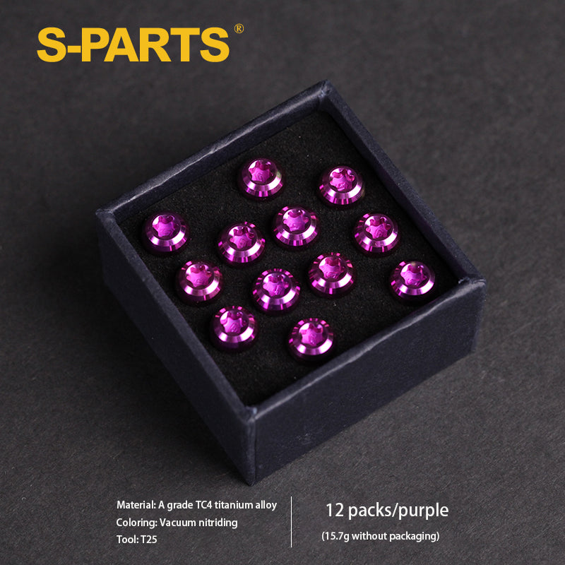 S-PARTS M5x10mm 산악자전거 티타늄 합금 디스크 브레이크 나사