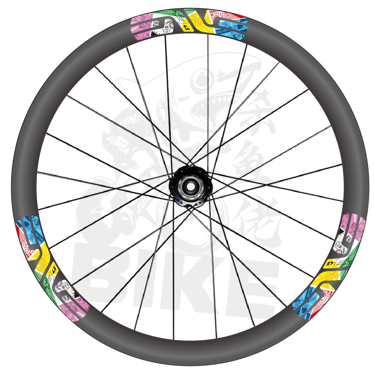 2026 ENVE SES 4.5 Pogačar European Champion-Inspired Wheel Decals | Custom Rim Stickers