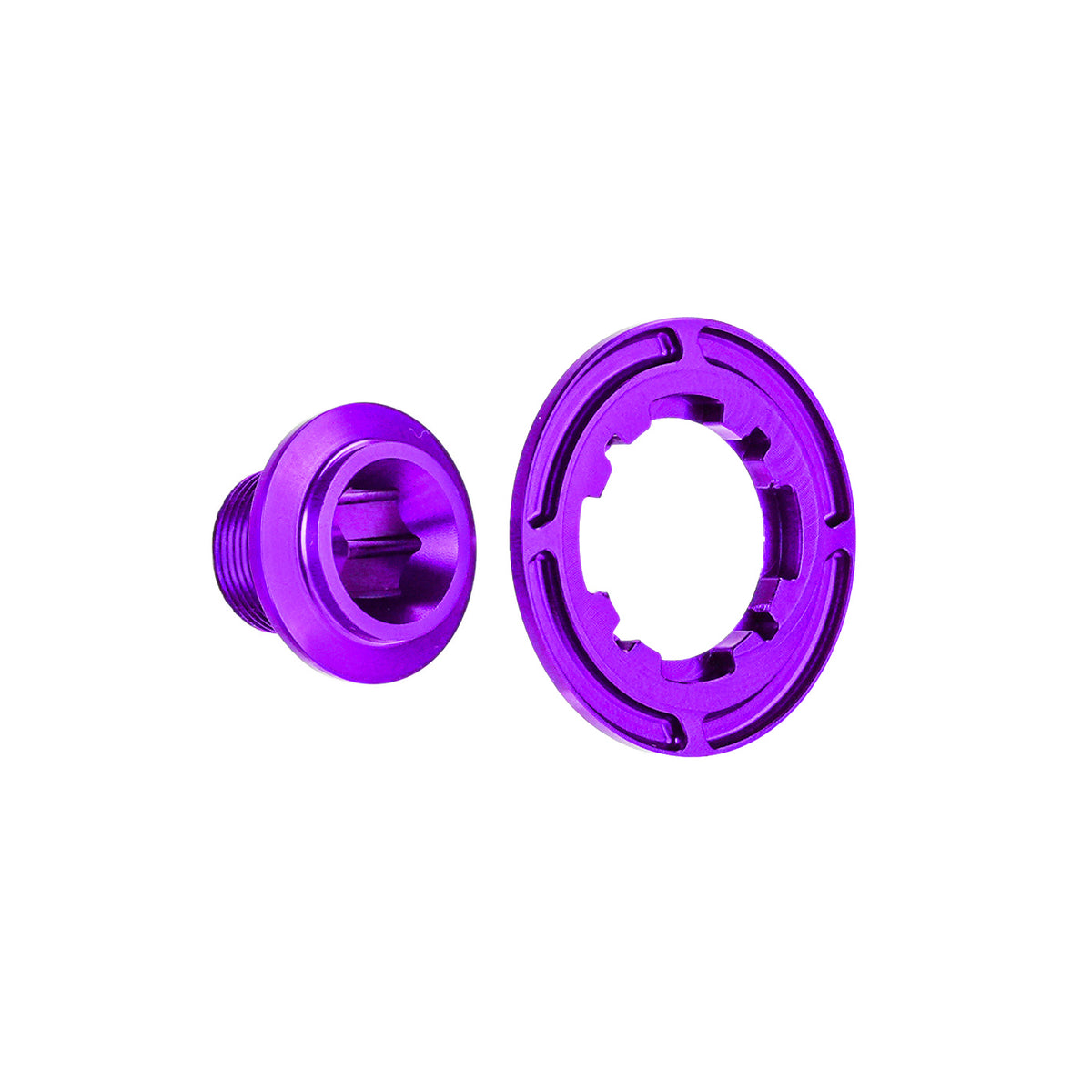 Chaser Ultra-Light Aluminum Crank Bolt Kit for Elilee XXE X310｜Chainring Fixing Bolt & Anti-Loosening Cap Set (with Aerodynamic Dust Cap)