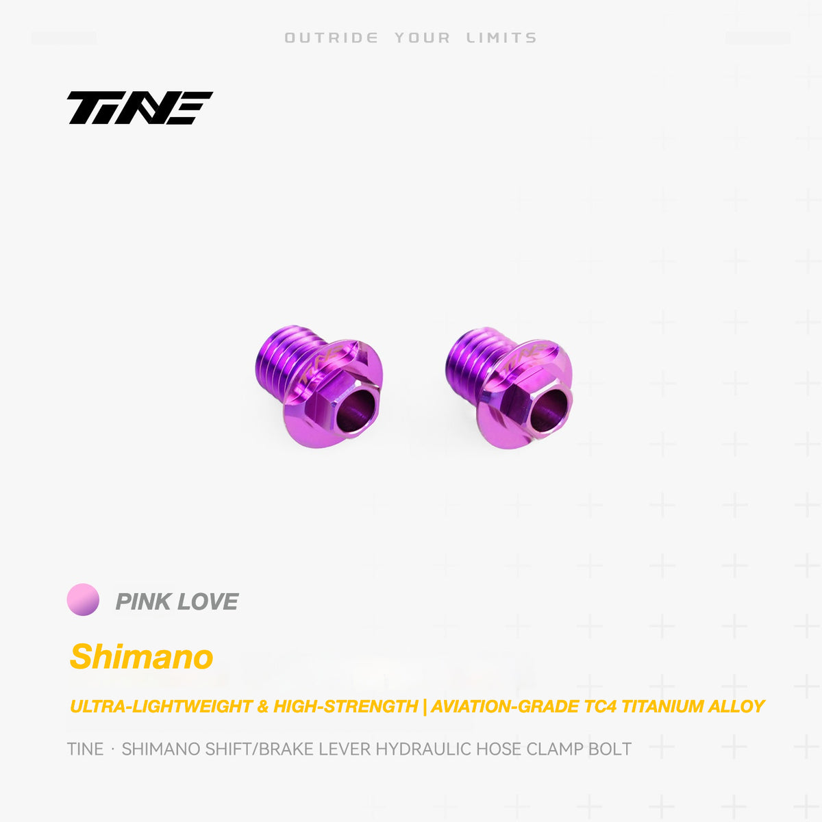 TiNE Titanium Shimano Shifter Hydraulic Hose Clamping Bolt | Ultra-Light Road Bike Upgrade