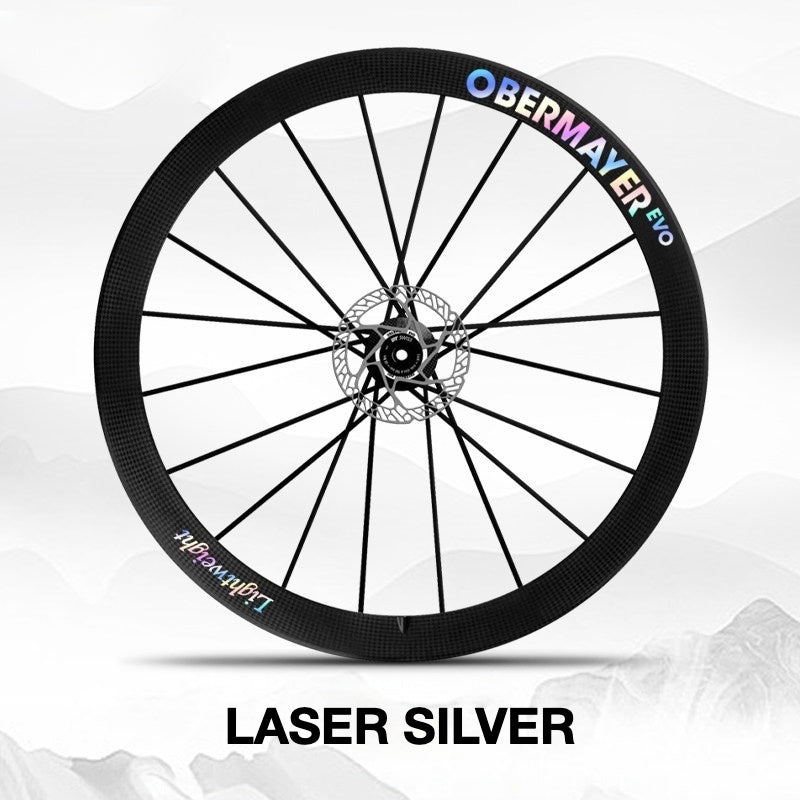 Lightweight Obermayer EVO Wheel Decal Sticker Kit – Logo Cover & Color Change