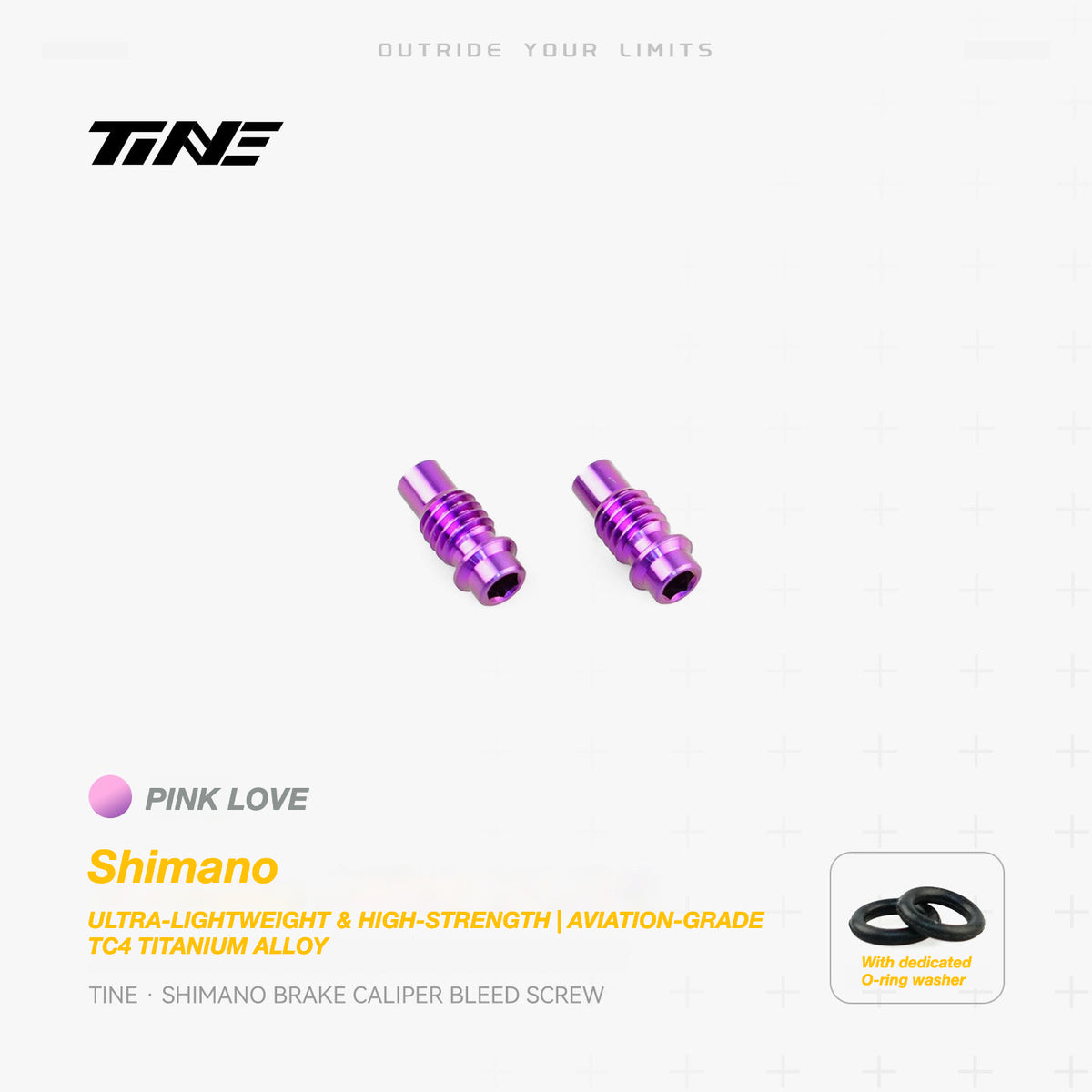 TiNE Titanium Shimano Brake Caliper Bleed Screw | Ultra-Light Road Bike Upgrade
