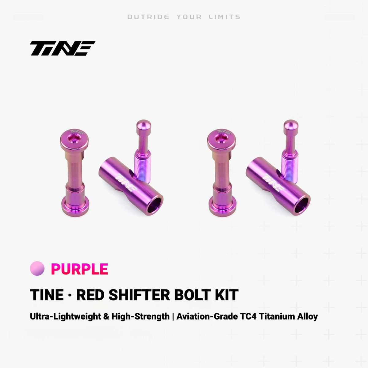 TiNE Titanium Bolt Kit for SRAM RED Shift/Brake Levers | Ultralight Shifter Screw Set 11.4g