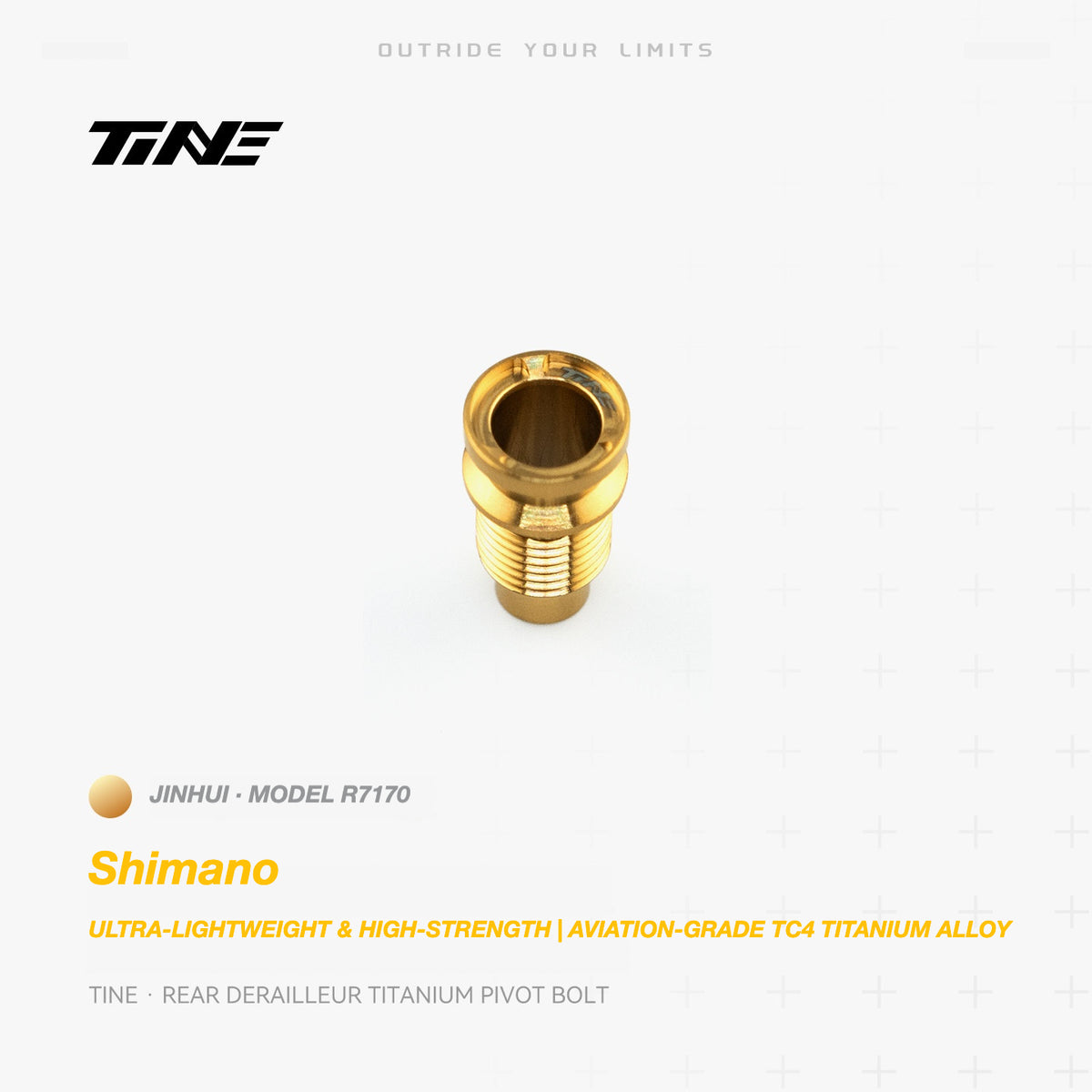 TiNE Titanium Shimano Rear Derailleur Pivot Bolt | Ultra-Light Road Bike Upgrade