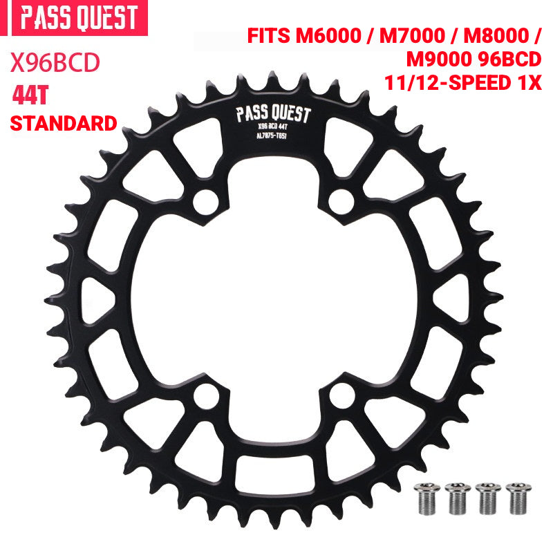 PASS QUEST X96BCD Narrow-Wide Chainring for Shimano M6000 / M7000 / M8000 / M9000 / M5100 | 30T–48T