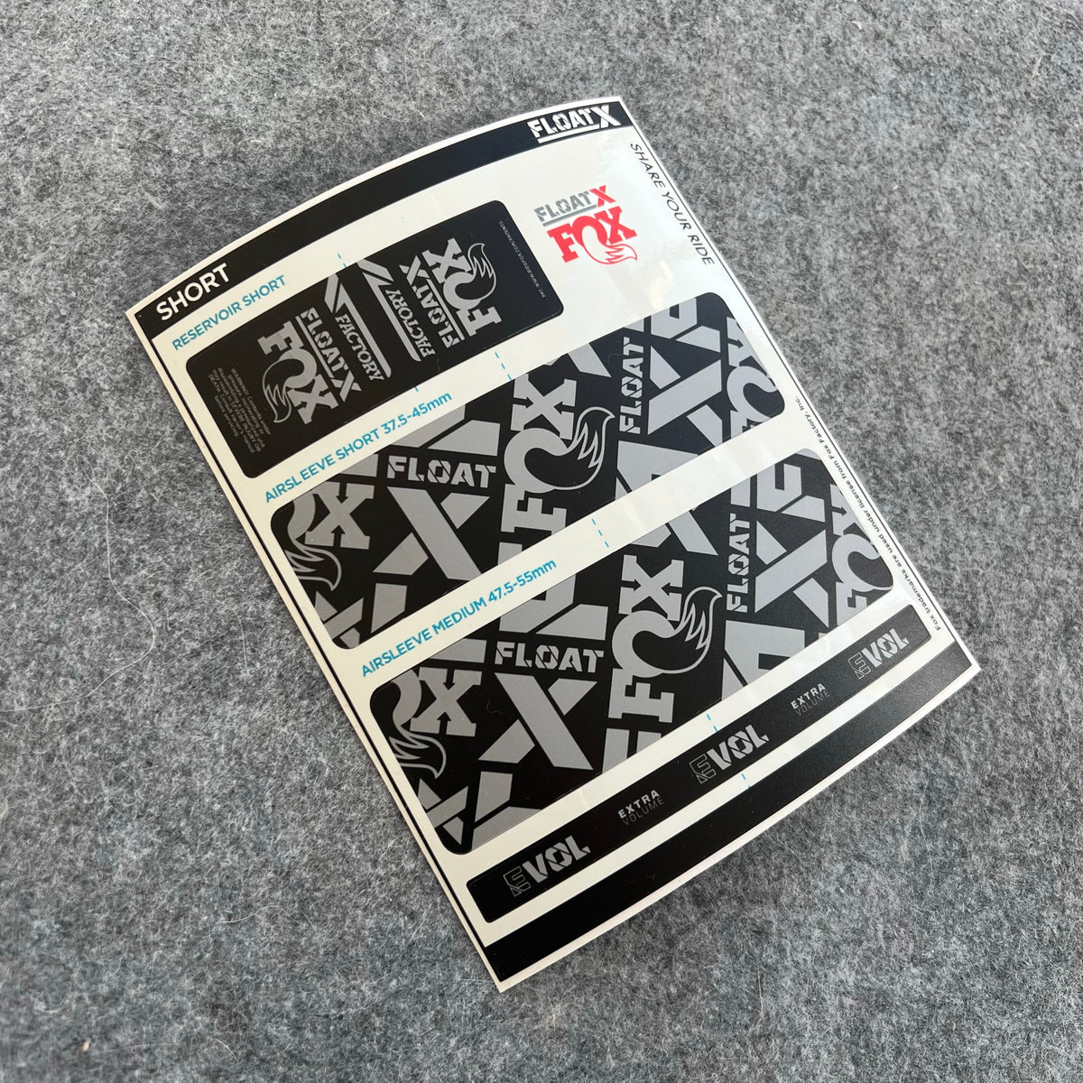 Custom Decal Kit for 2025 FOX FLOAT X Rear Shock | FACTORY MTB Shock Stickers | AM / Enduro