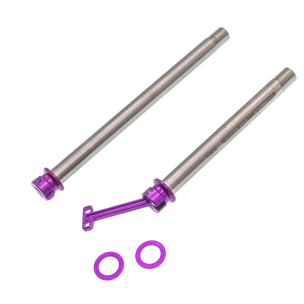 CHASER Jeu d’axes traversants en titane 12 mm pour Trek Madone Gen6 / Gen7 / Gen8 | Leviers dissimulés ultralégers à dégagement rapide
