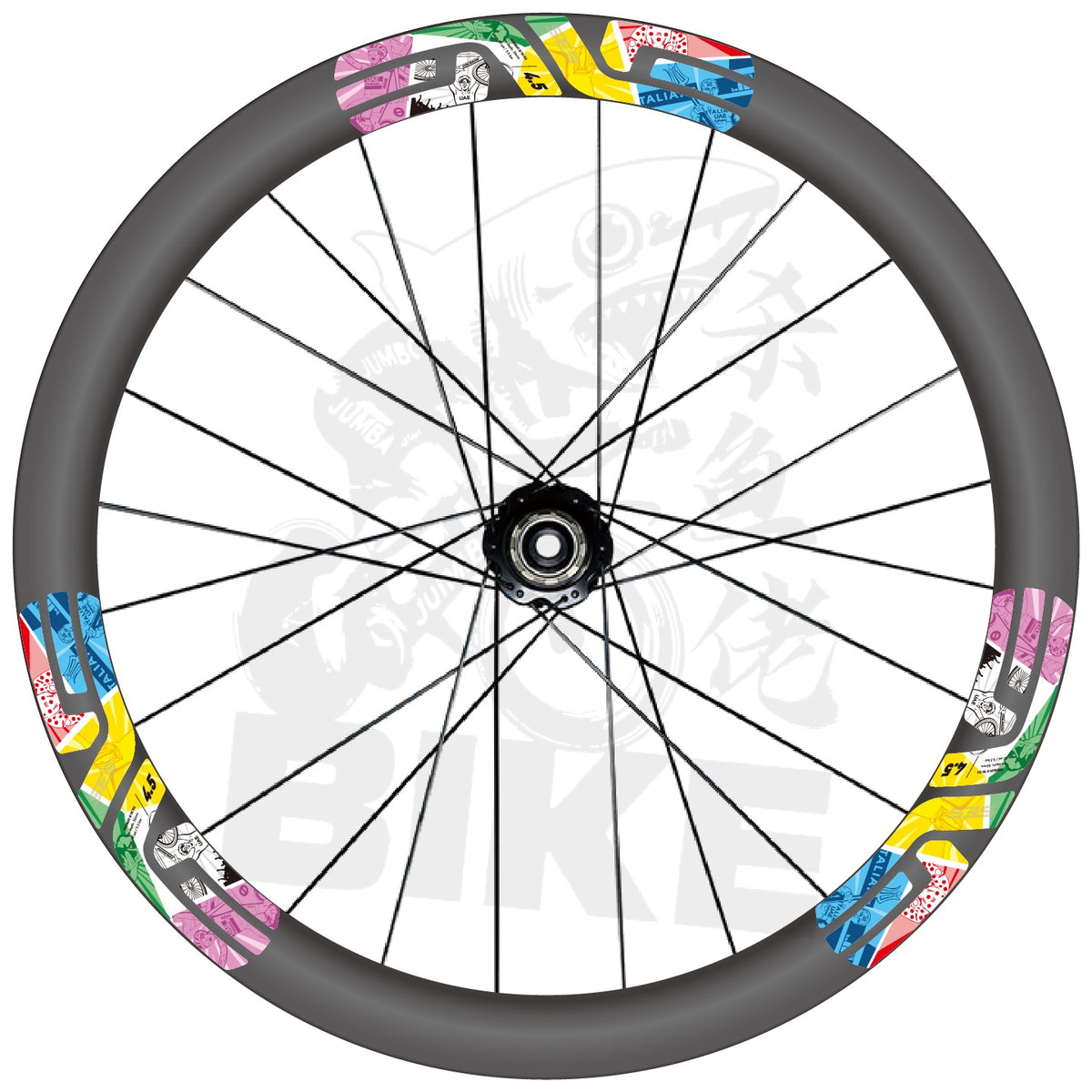 2026 ENVE SES 4.5 Pogačar European Champion-Inspired Wheel Decals | Custom Rim Stickers