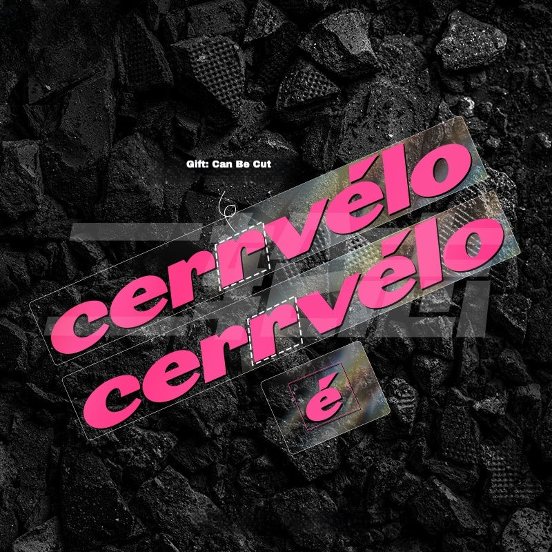23-25 2026 cervelo S5 Frame Logo Color Decals｜Down Tube & Head Tube Sticker Kit｜48–56