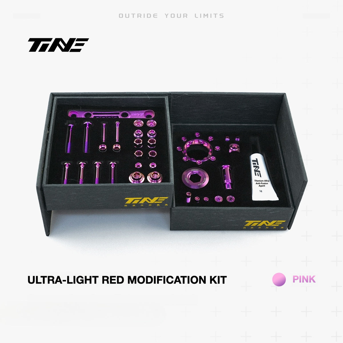 TiNE Titanium Bolt Kit for SRAM RED AXS Groupset | Complete Bike Hardware Upgrade | Save 61.3g