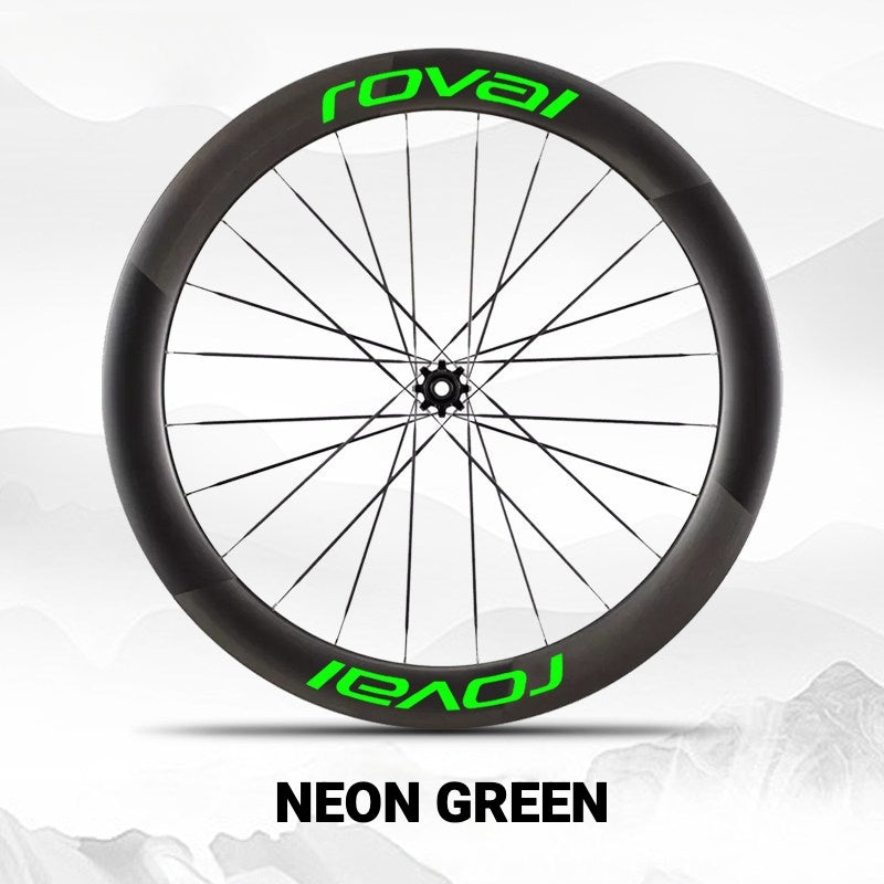 Roval Rapide CL III Wheel Decals | Custom Carbon Wheel Logo Color Change Stickers