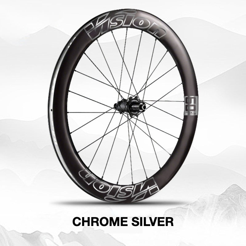 Custom Decal Kit for VISION METRON SL60 Wheels | Road Bike Carbon Rim Wrap Stickers(Complete Wheelset Decal Kit + Spare Set)
