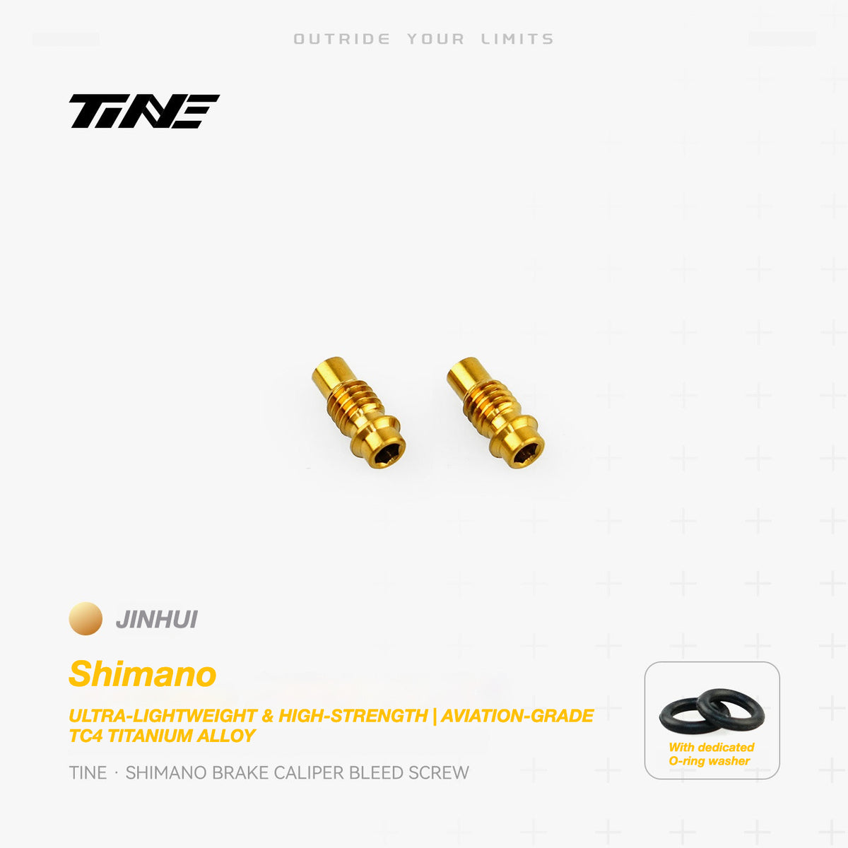 TiNE Titanium Shimano Brake Caliper Bleed Screw | Ultra-Light Road Bike Upgrade