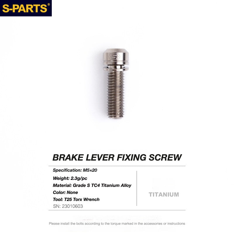 S-PARTS Titanium Disc Brake Bolt Kit for TRP DHR EVO | Ultra-Light MTB Brake Hardware