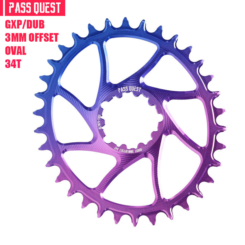 PASS QUEST SRAM GXP / DUB 3-Bolt Direct Mount Narrow-Wide Chainring | 3mm Offset 28T–38T