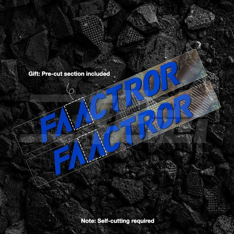 FACTOR O2 VAM Downtube Logo Sticker | Road Bike Frame Custom Color Decal Kit