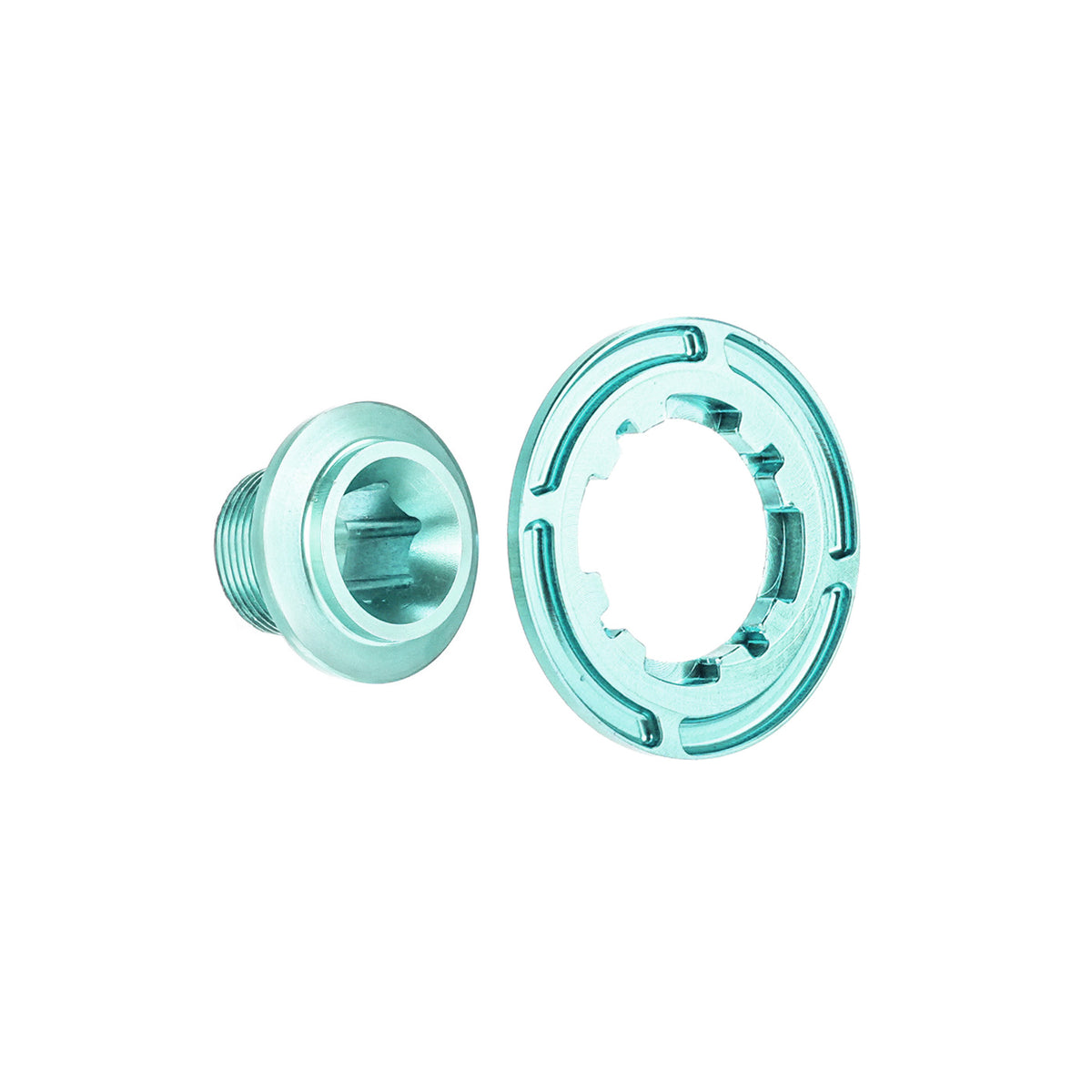 Chaser Ultra-Light Aluminum Crank Bolt Kit for Elilee XXE X310｜Chainring Fixing Bolt & Anti-Loosening Cap Set (with Aerodynamic Dust Cap)