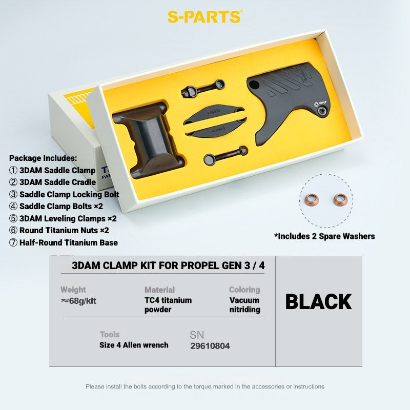 S-PARTS 3DAM Titanium Seatpost Clamp for GIANT TCR Gen 10 / Propel PP | 63.3g
