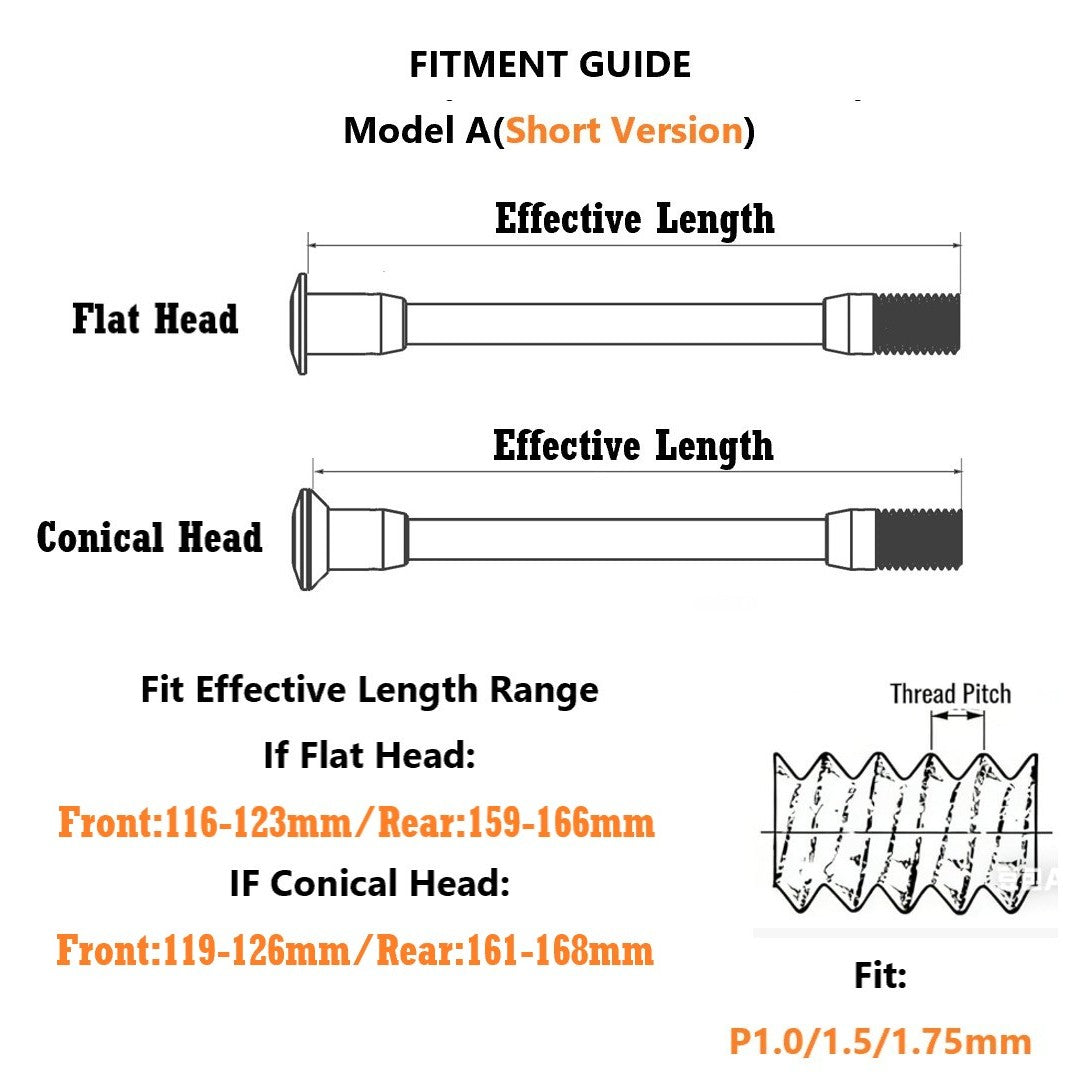 IMTOS 25–28g Ultra-Light Carbon Thru Axle for Road Bikes | P1.0 / P1.5 / P1.75 Universal